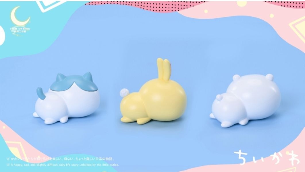 月亮 studio 藍黃白三小隻 