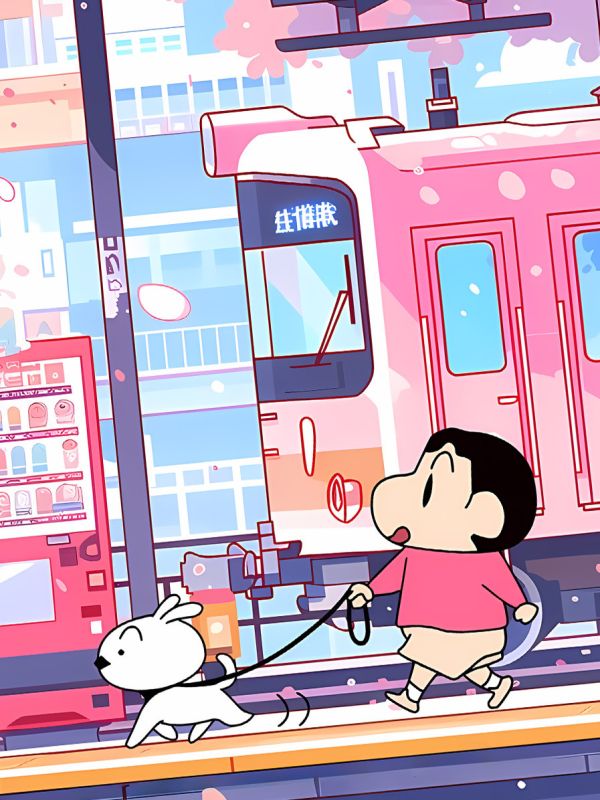 星空 《櫻花小新》野原新之助蠟筆小新小白裝飾畫 