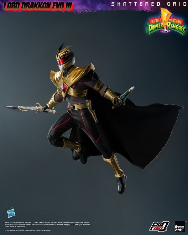 正版授權 Threezero 1/6 新恐龍戰隊 破碎網格 龍帝 三階 