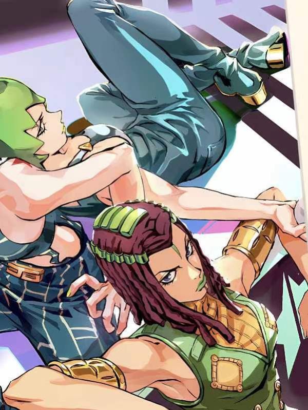 星空《jojo石之海》空條徐倫FF天氣預報納魯西索承太郎裝飾畫 