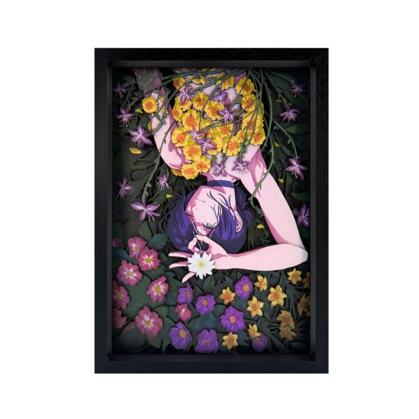 凹凸panda 鏈鋸人蕾塞篇 蕾塞B款 手工立體掛畫 