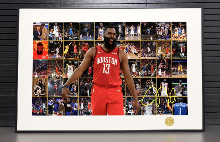 H2工作室 《留在巔峯–詹姆斯哈登》NBA快船火箭籃網大鬍子哈登裝飾畫 