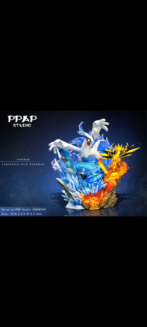 【現貨】PPAP Studio  寶可夢神獸第二彈 聖鳥組 洛奇亞+三聖鳥（火焰鳥，急凍鳥，閃電鳥） 