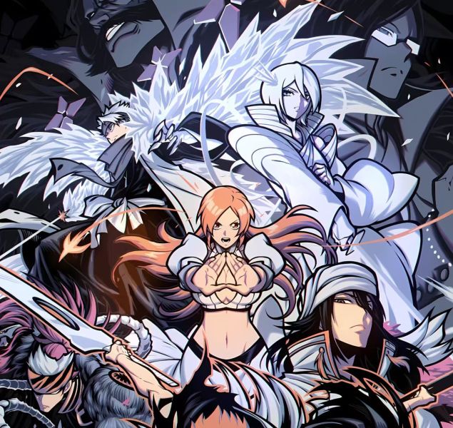 H2工作室 《死神》BLEACH黑崎一護井上織姬露琪亞朽木白哉友哈巴赫裝飾畫 