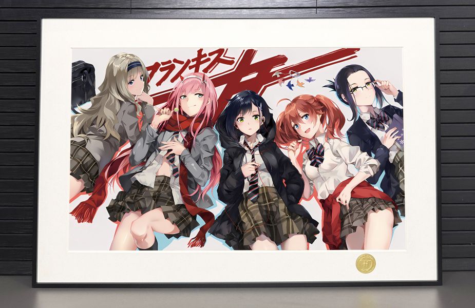 H2工作室 《DARLING in the FRANXX》零二莓未來心鬱乃裝飾畫 