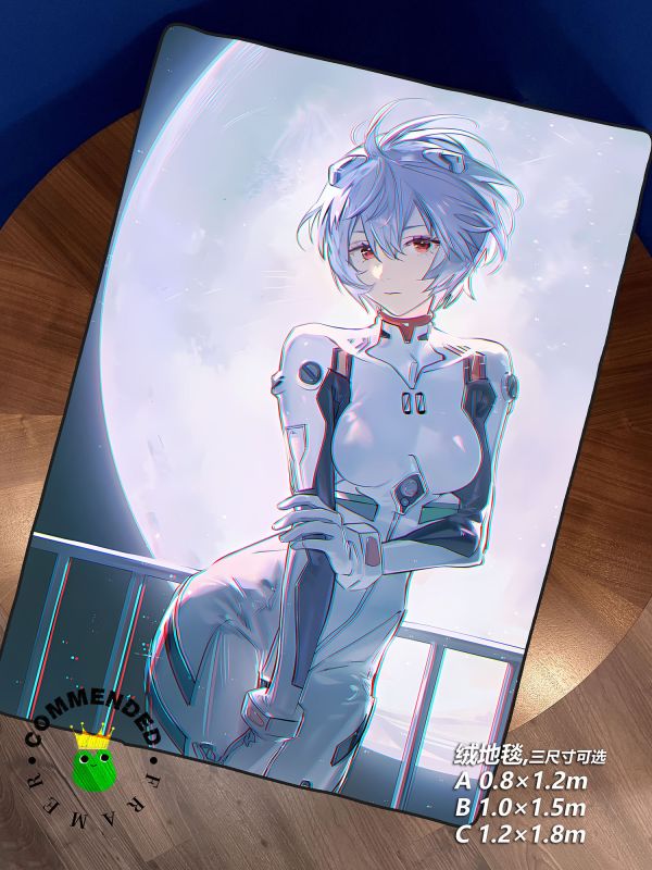 皇呱《月下綾波麗》新世紀福音戰士月下獨自美麗裝飾畫 