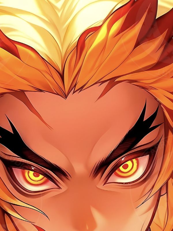 星空《帥氣炎柱》煉獄杏壽郎鬼滅之刃無限城篇裝飾畫 