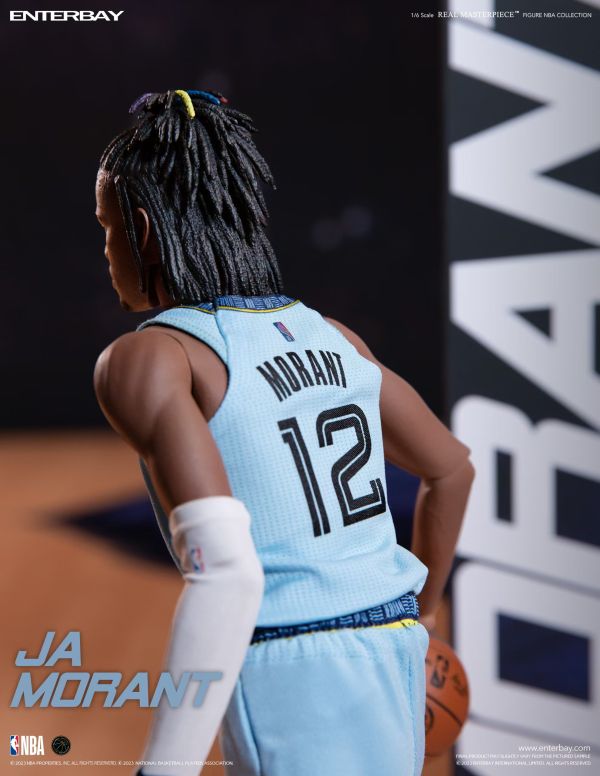 正版授權 Enterbay Real Masterpiece NBA系列 賈·莫蘭特 蠟像級人偶 