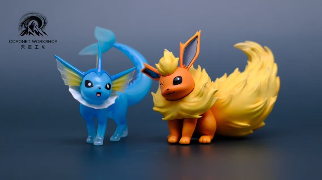 天冠工坊 1/20 伊布家族之水火伊布 