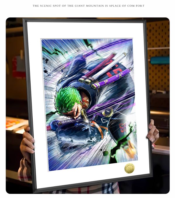 皇呱《劍士索隆》航海王三刀流劍士裝飾畫 