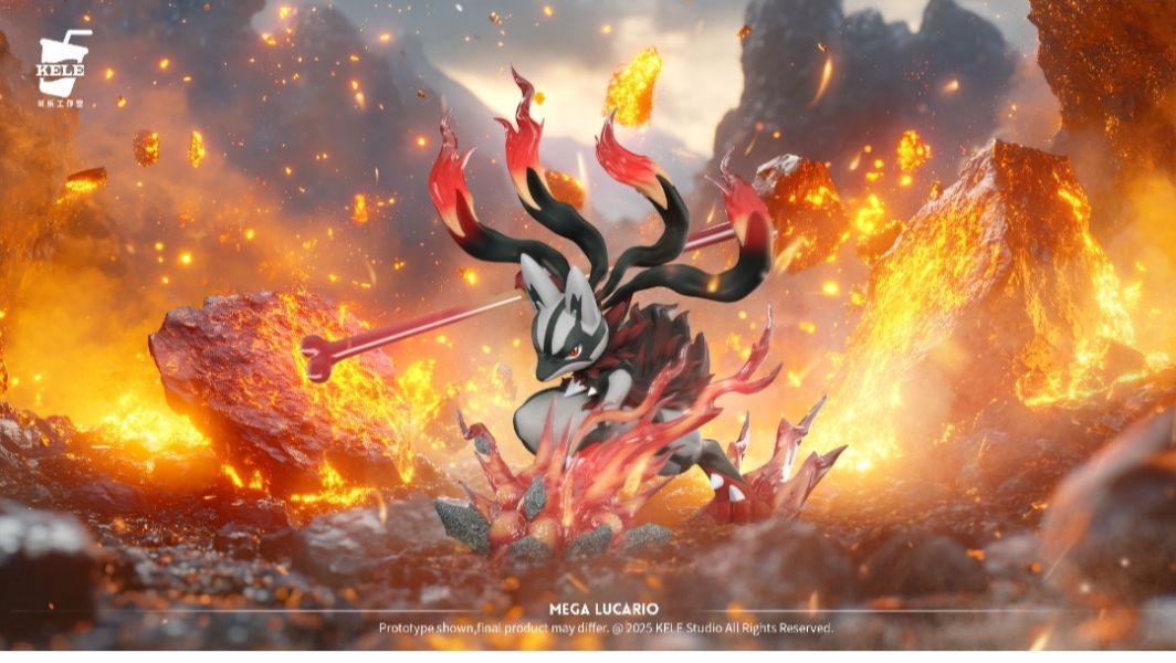 可樂小作坊 圖鑑1/20系列第五彈-mega路卡利歐 