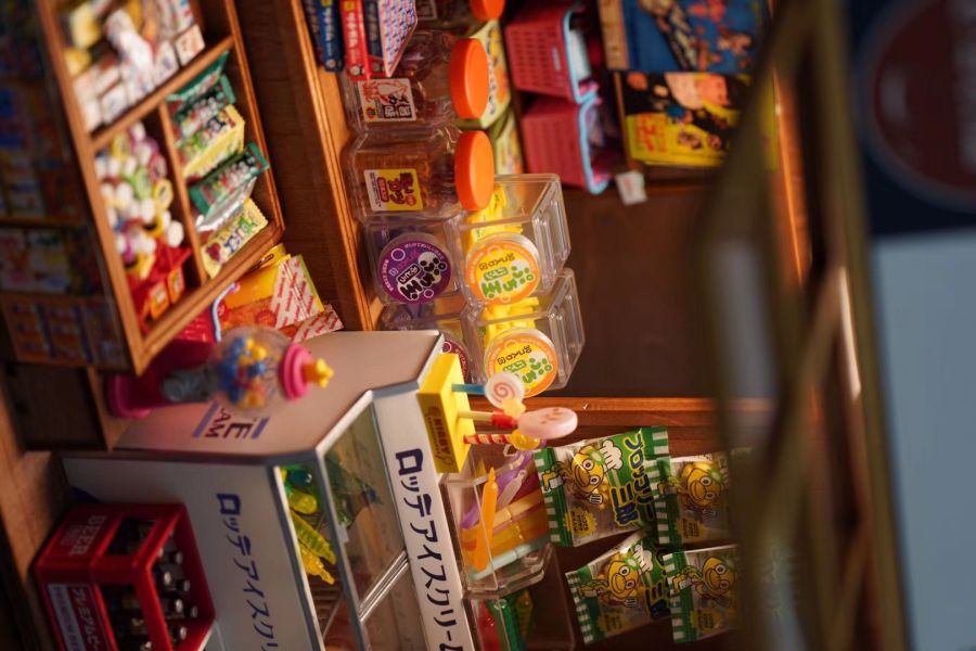 發條兔模型屋 12分復古日式冰箱成品 