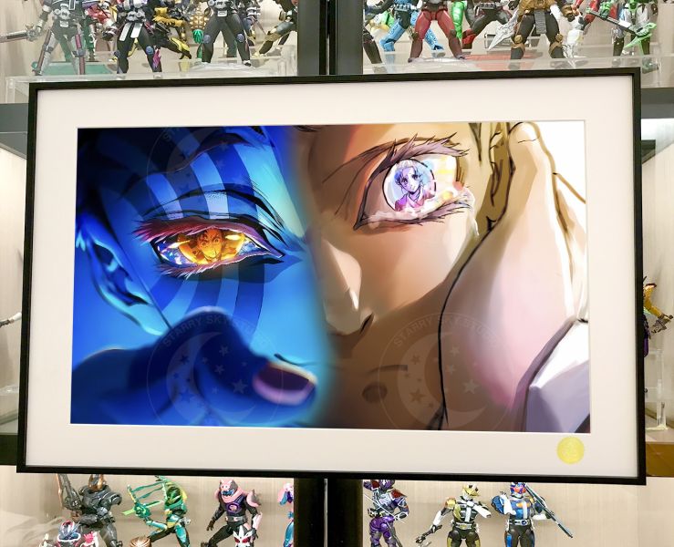 星空《狛治猗窩座》鬼滅之刃無限城篇炎柱戀雪裝飾畫 