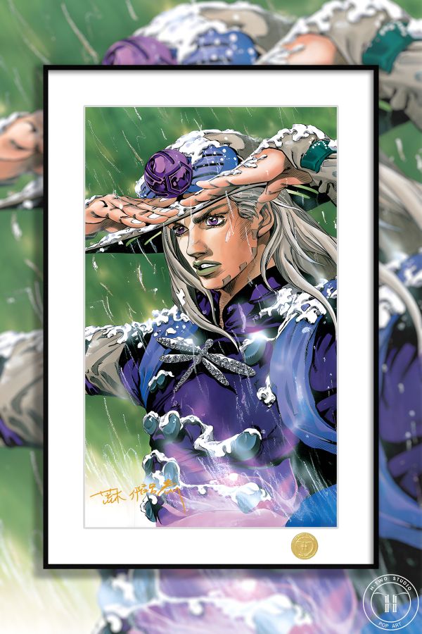 H2工作室《傑洛齊貝林》飆馬野郎JOJO的奇妙冒險裝飾畫 