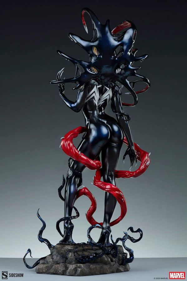 正版授權 Sideshow 56cm 漫威 Gwenom 幽靈蜘蛛與毒液共生體 