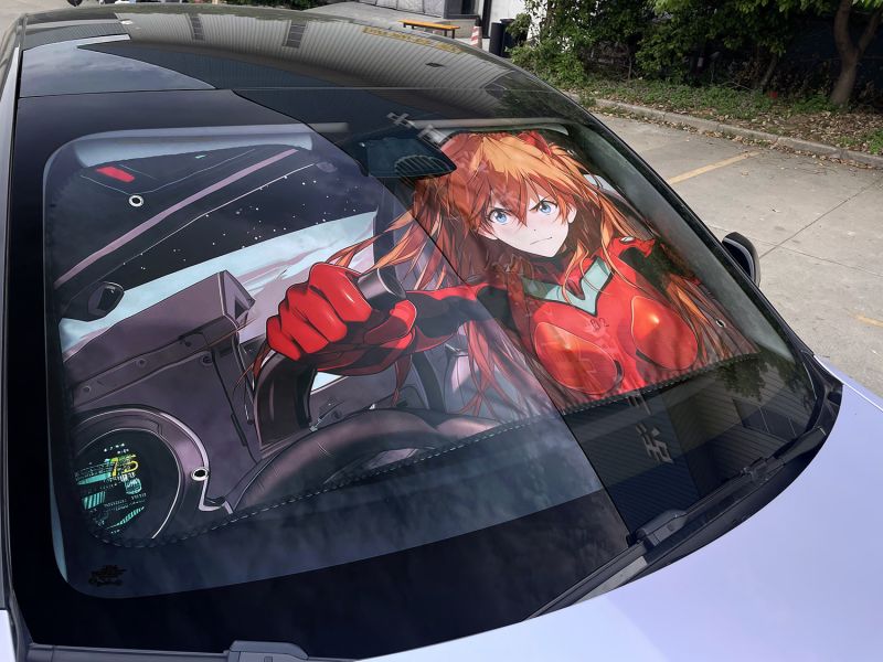 千鳥社 汽車前擋遮陽 明日香/綾波麗 第二彈 