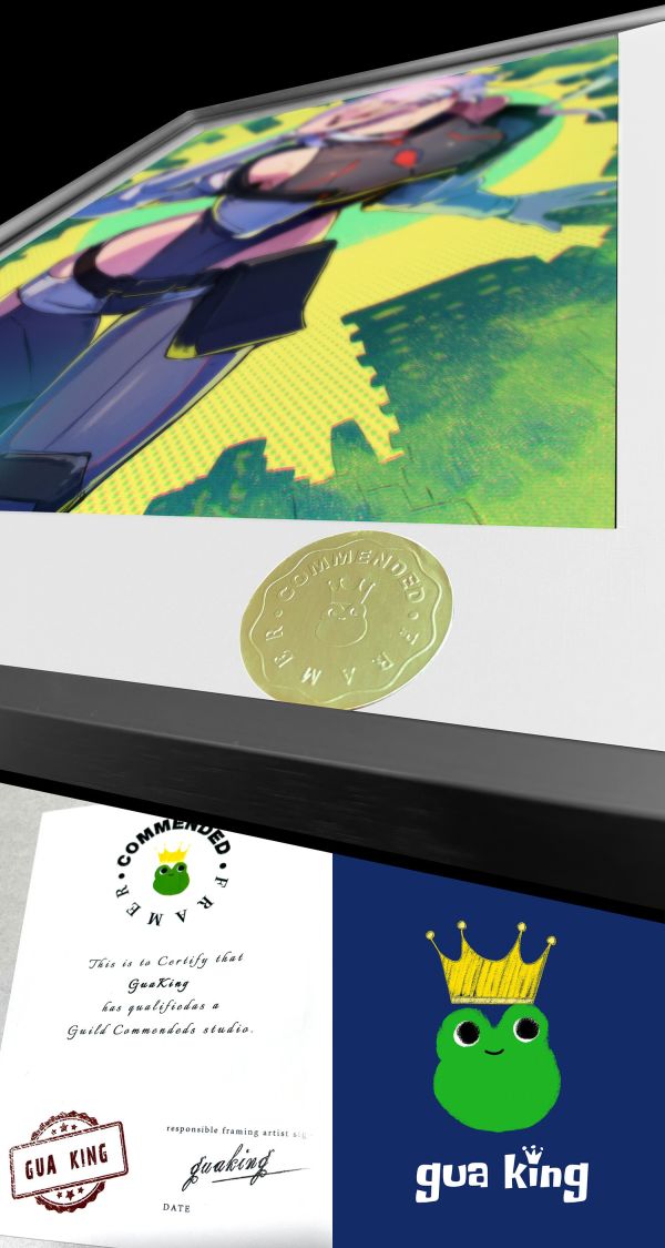 皇呱《邊緣行者露西》賽博浪客夜之城裝飾畫 