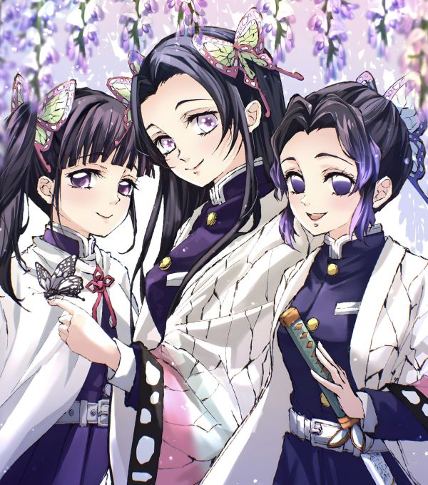 H2工作室《蝴蝶三姐妹》鬼滅之刃裝飾畫 