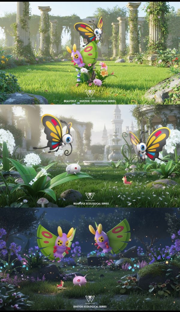玩得Wonder studio 毒粉蛾/狩獵鳳蝶進化組 