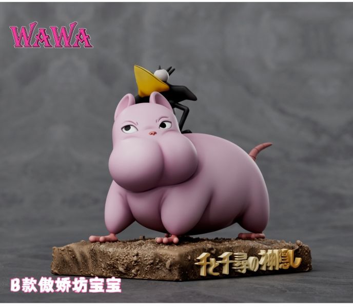 wawa工作室 宮崎駿桌面小擺件系類 睡眠/傲嬌坊寶寶 