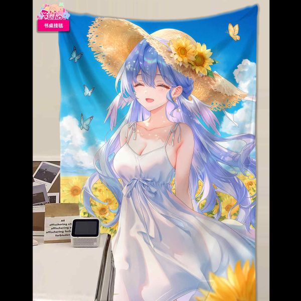 阿喵畫社 向日葵知更鳥裝飾畫 