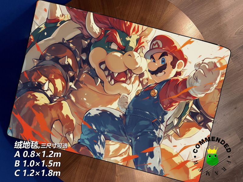 皇呱《馬力歐大戰庫巴》超級瑪麗裝飾畫 