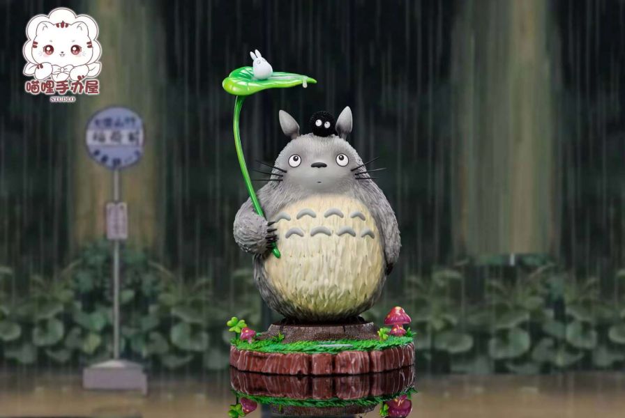 【現貨】喵哩手辦屋 雨中龍貓 