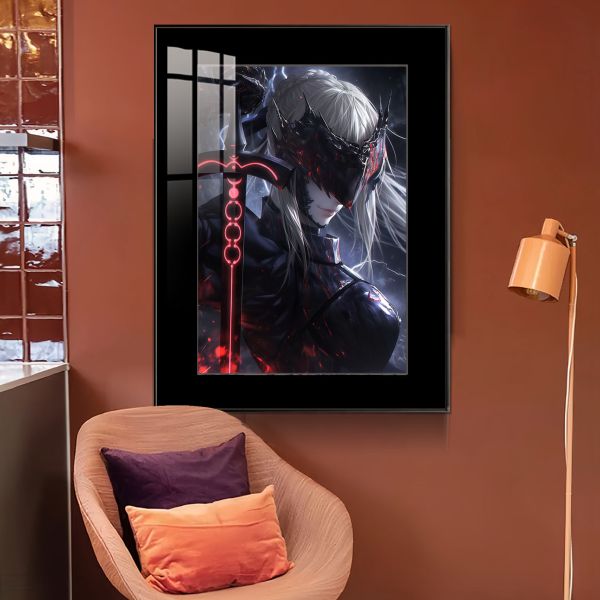 JUZI橘子工作室 暗黑形態 黑化亞瑟王saber裝飾畫 