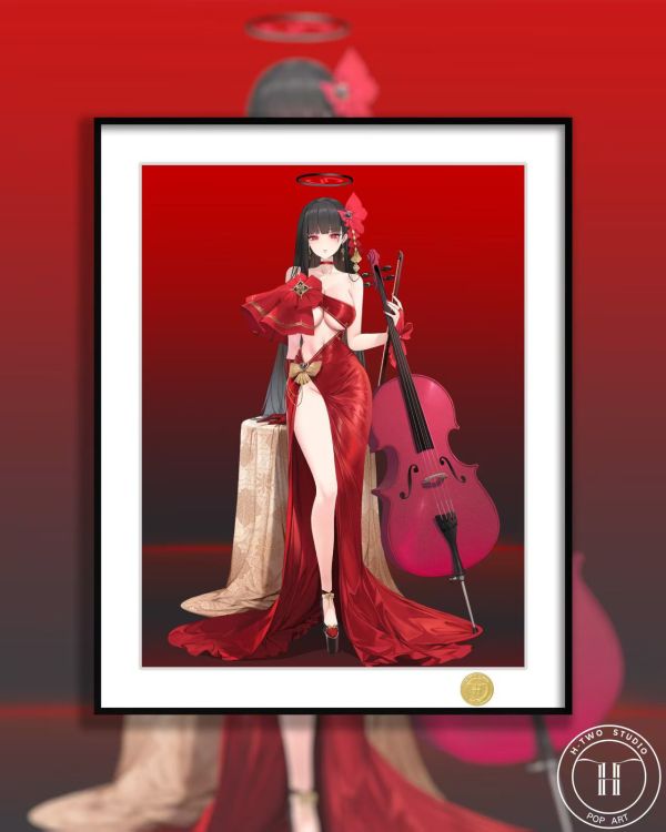 H2工作室 《禮服調月莉音》碧藍檔案蔚藍檔案裝飾畫 