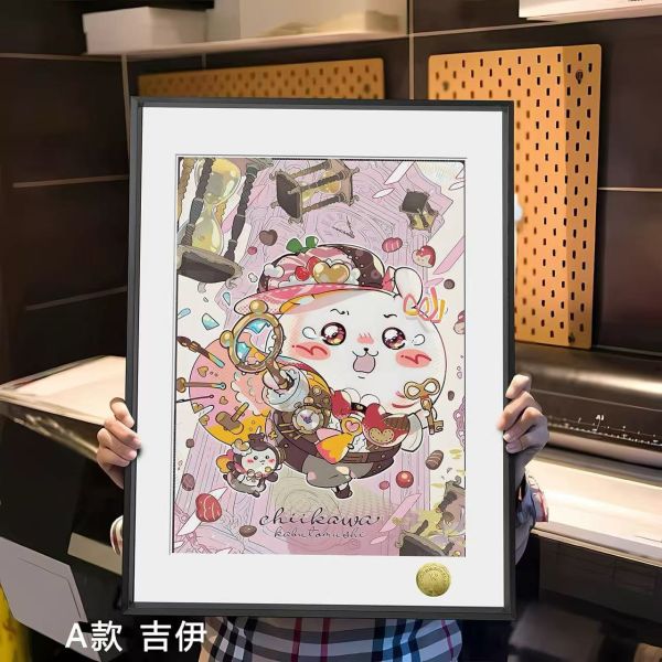 皇呱 《吉伊卡哇偵探》吉伊卡哇哈奇小八烏薩奇偵探潮流裝飾畫 