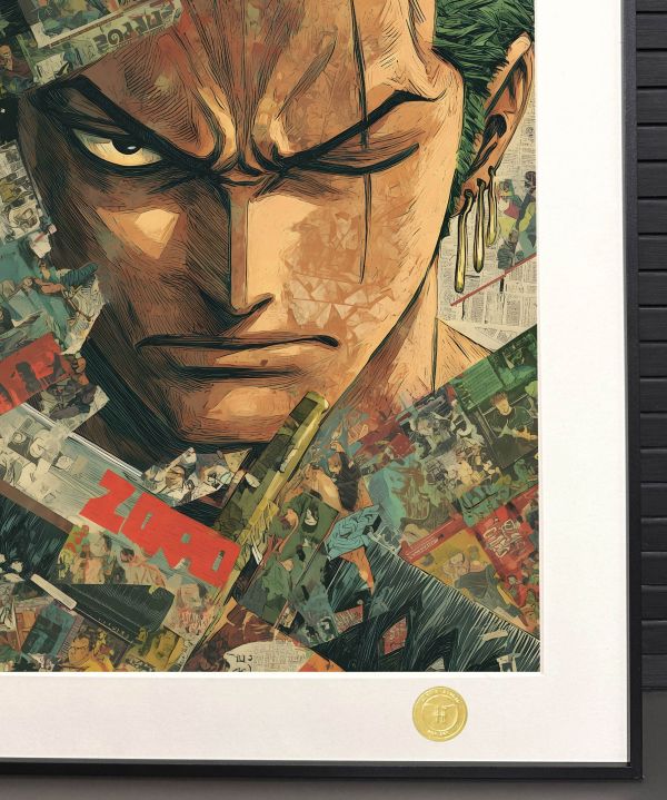 H2工作室《海報索隆》海賊王裝飾畫 