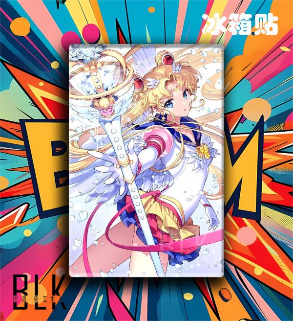 巴洛克《白衣水兵月》美少女戰士裝飾畫 