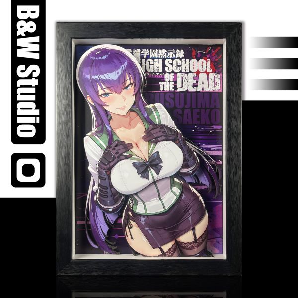 黑白畫映B&W Studio 毒島冴子 立體裝飾畫 