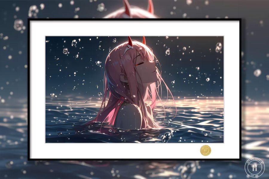 H2工作室 《水中零二》DARLING in the FRANXX國家隊02裝飾畫 