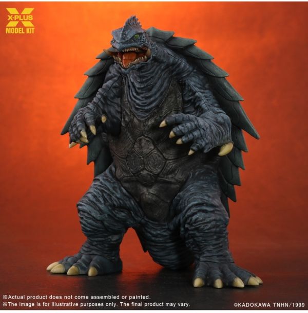 正版授權 X-Plus 11.5cm Gamera 1999 加美拉 塑料模型套件 白膜 