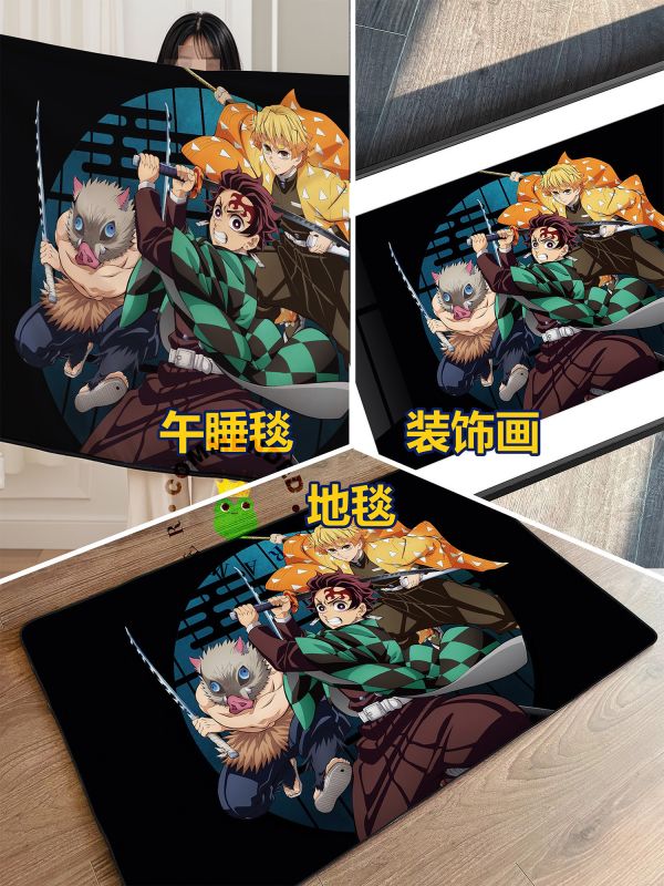 皇呱《魚糕三人組》鬼滅之刃裝飾畫 