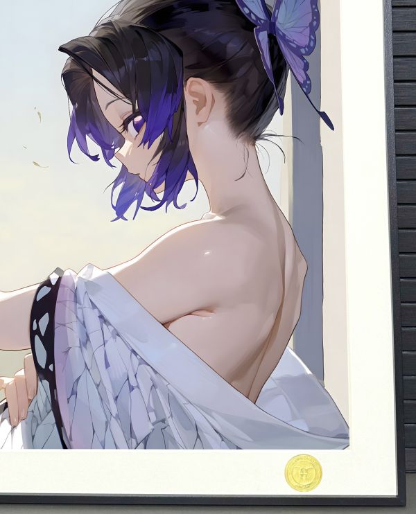 H2工作室《蝴蝶忍》鬼滅之刃小忍鬼殺隊蟲柱九柱裝飾畫 