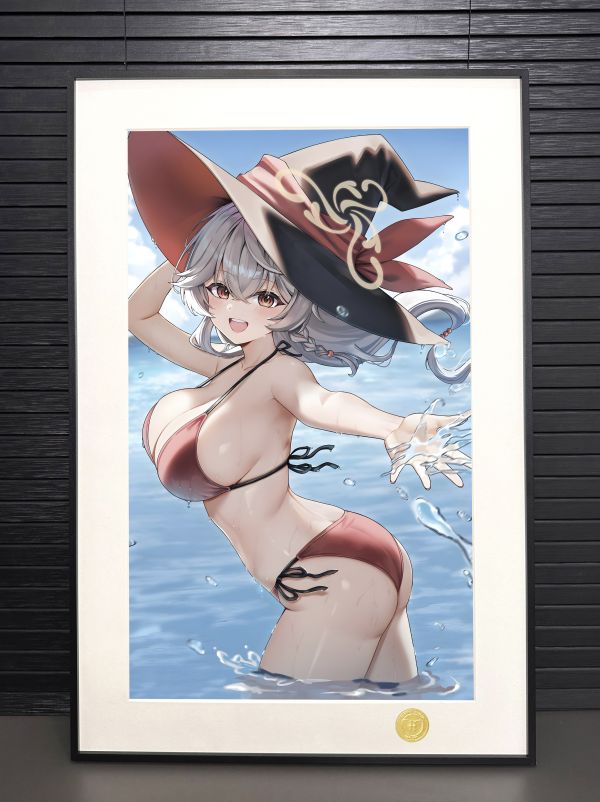 H2工作室 《白尾繪里》碧藍檔案蔚藍檔案裝飾畫 