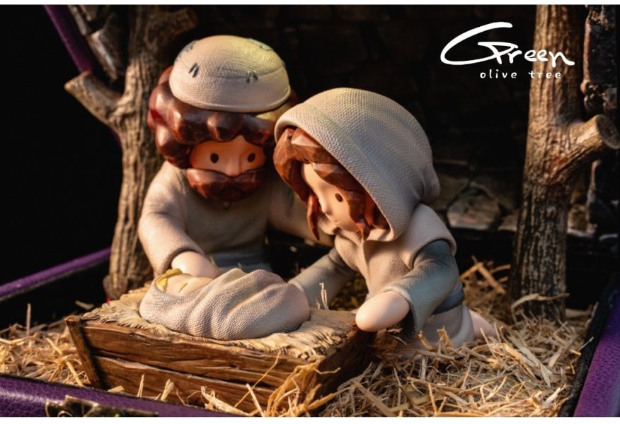 橄欖樹Green Olive Tree工作室 BOX故事繪系列 他於馬槽處誕生 