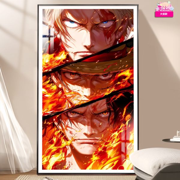 阿喵畫社 火之意志三兄弟 海賊王裝飾畫 