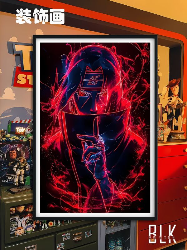 巴洛克 宇智波鼬內輪鼬火影忍者裝飾畫/冰箱貼 