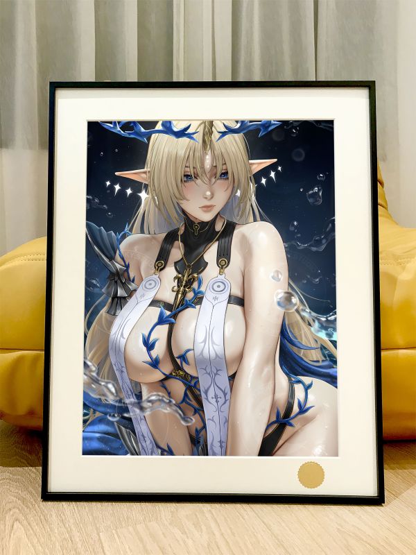 星空《殉道聖女》卡提希婭鳴潮裝飾畫 