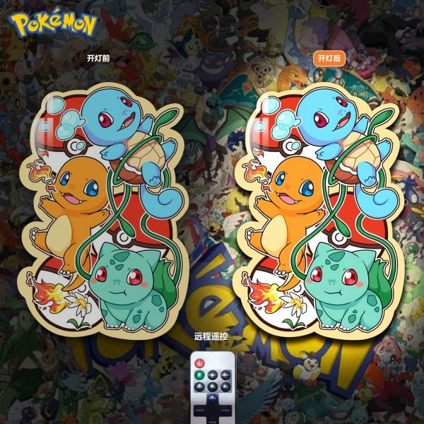 阿喵畫社 超大寶可夢造景8k超清燈帶異形裝飾畫 