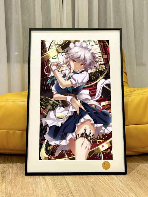 星空《十六夜咲夜》東方Project紅魔鄉PAD長女僕長裝飾畫 