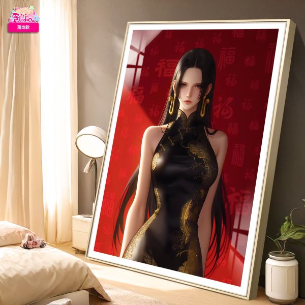 阿喵畫社 福滿天旗袍女帝高清裝飾畫 