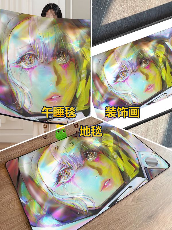 皇呱《賽博浪客露西》神秘的網絡黑客裝飾畫 