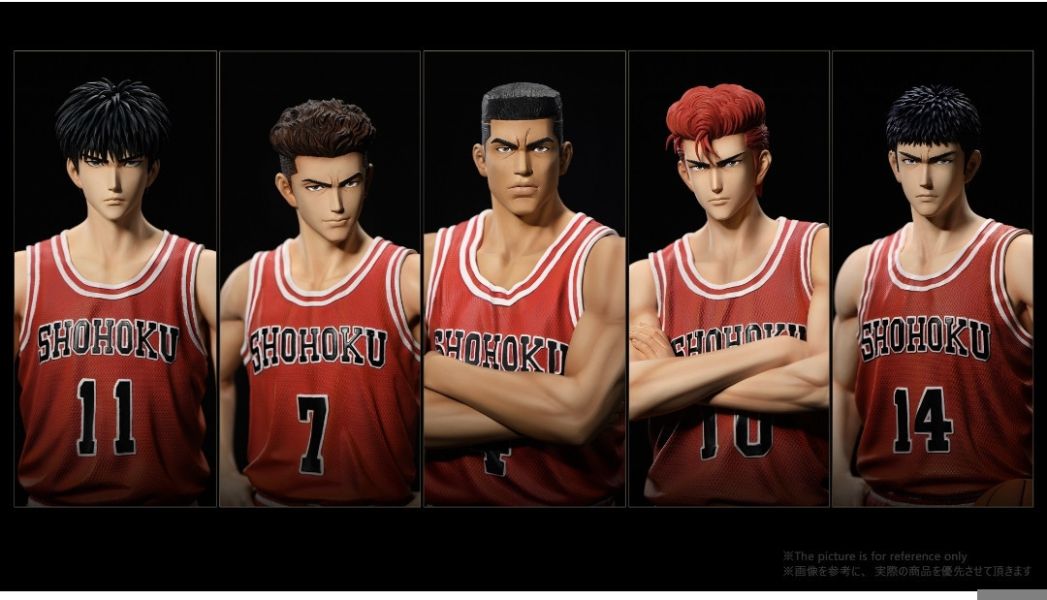 夢幻工作室 灌籃五虎站姿場景雕像 