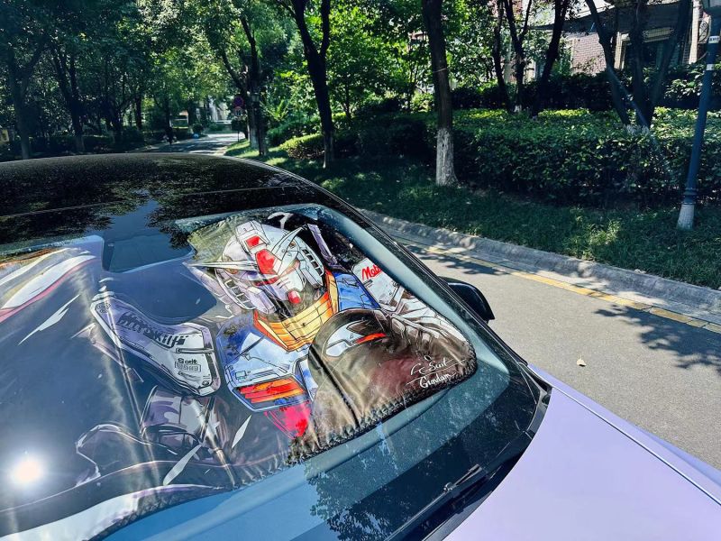 千鳥社 《汽車前擋遮陽-高達》玻璃隔熱高達Gundam扎古二次元防曬 