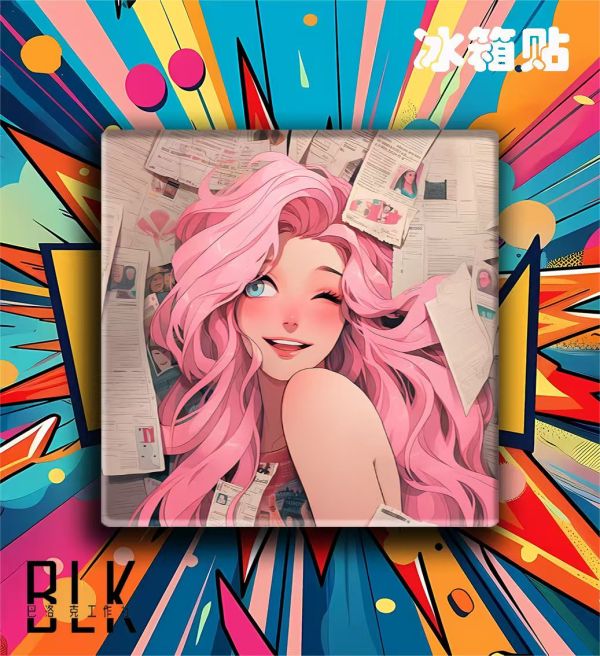 巴洛克 薩勒芬妮英雄聯盟LOL星籟歌姬小薩動漫藝術裝飾畫/亞克力冰箱貼 