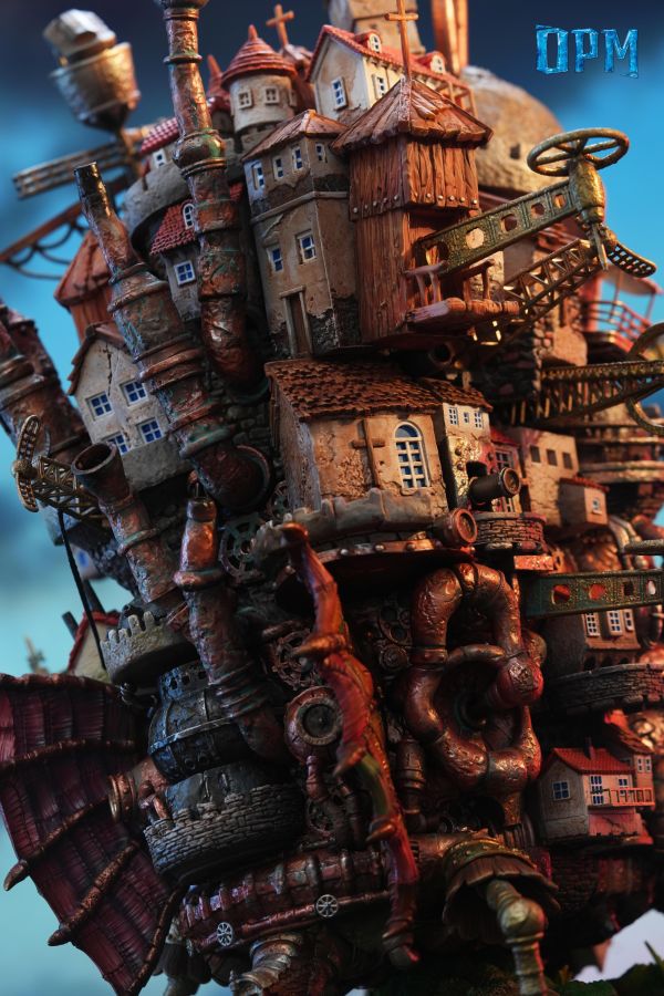 【補款】OPM-Studio 宮崎駿桌面場景系列009-哈爾的移動城堡-行走的城堡 